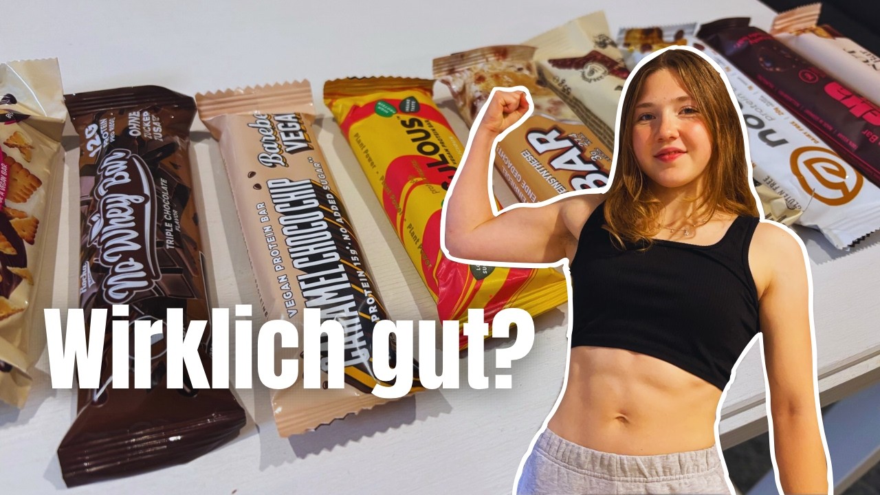 10 VEGANE PROTEINRIEGEL im TEST 💪🏻 | EVOBAR, My Protein, KORO, Barebells, No Whey Bar... ✨