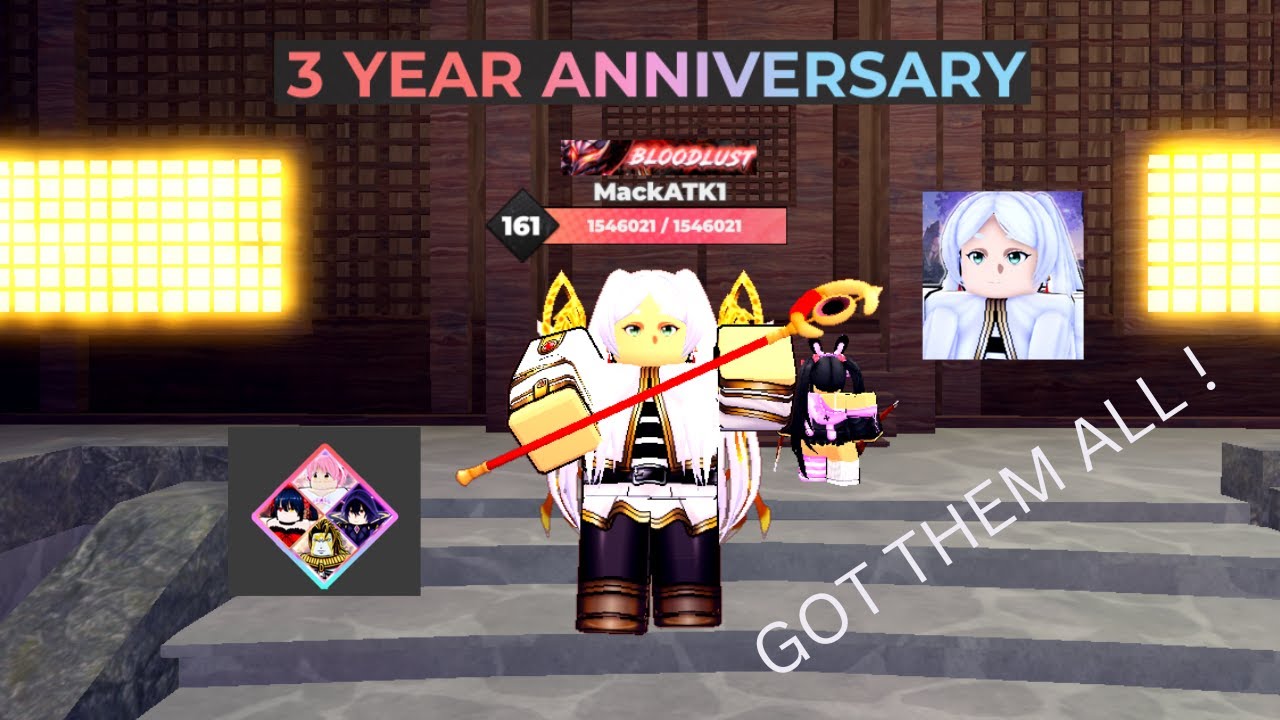 Anime Dimensions - 3 year Anniversary (All Gatcha Obtained!)