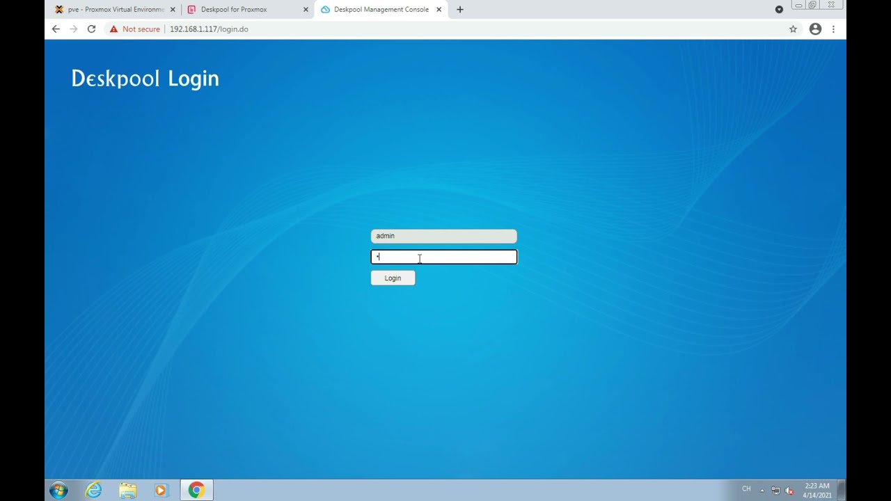 Make VDI(Virtual Desktop Infrastructure)  with Proxmox and Deskpool