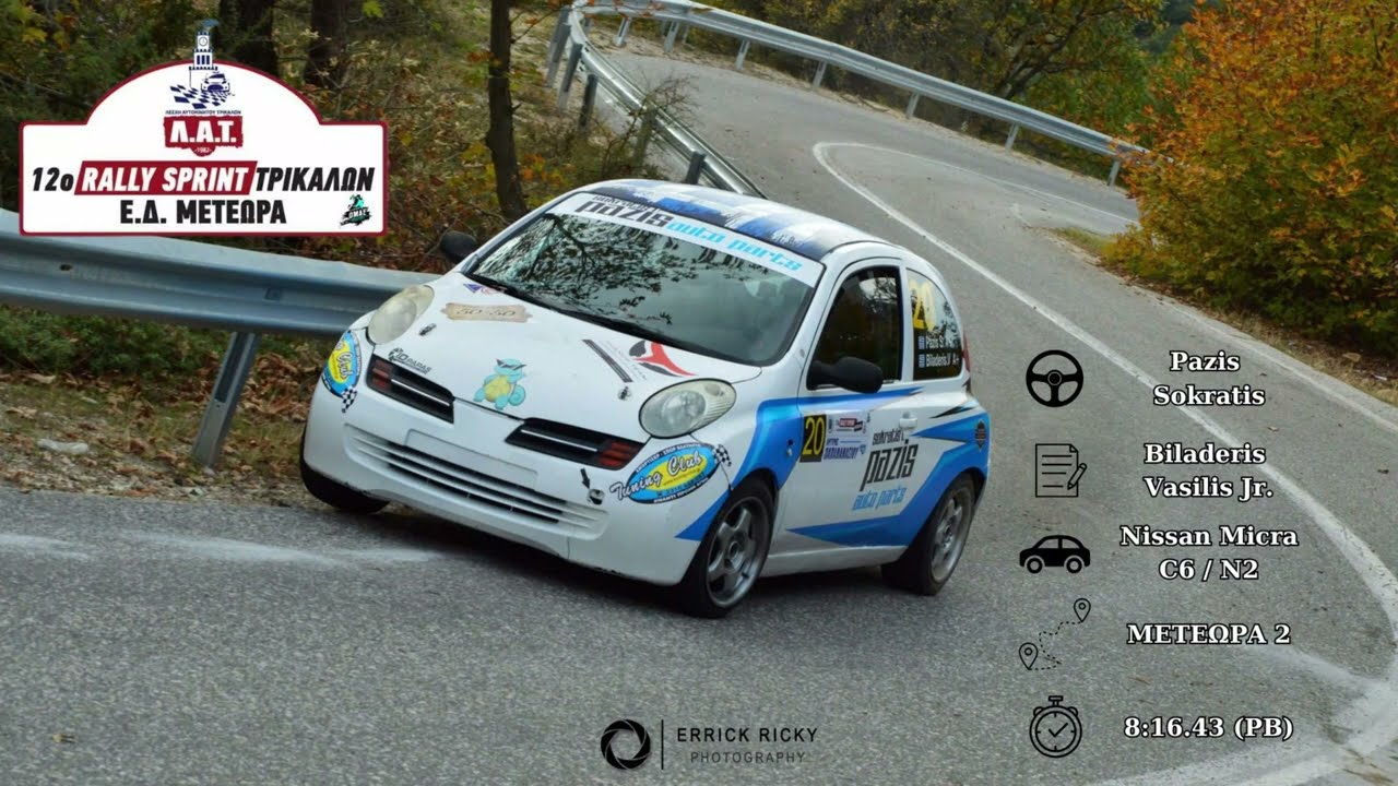 ΡΑΛΛΥ ΣΠΡΙΝΤ ΤΡΙΚΑΛΩΝ / ΕΔ. ΜΕΤΕΩΡΑ 2 / ΠΑΖΗΣ - ΜΠΙΛΑΔΕΡΗΣ Jr /  NISSAN MICRA K12 C6/N2