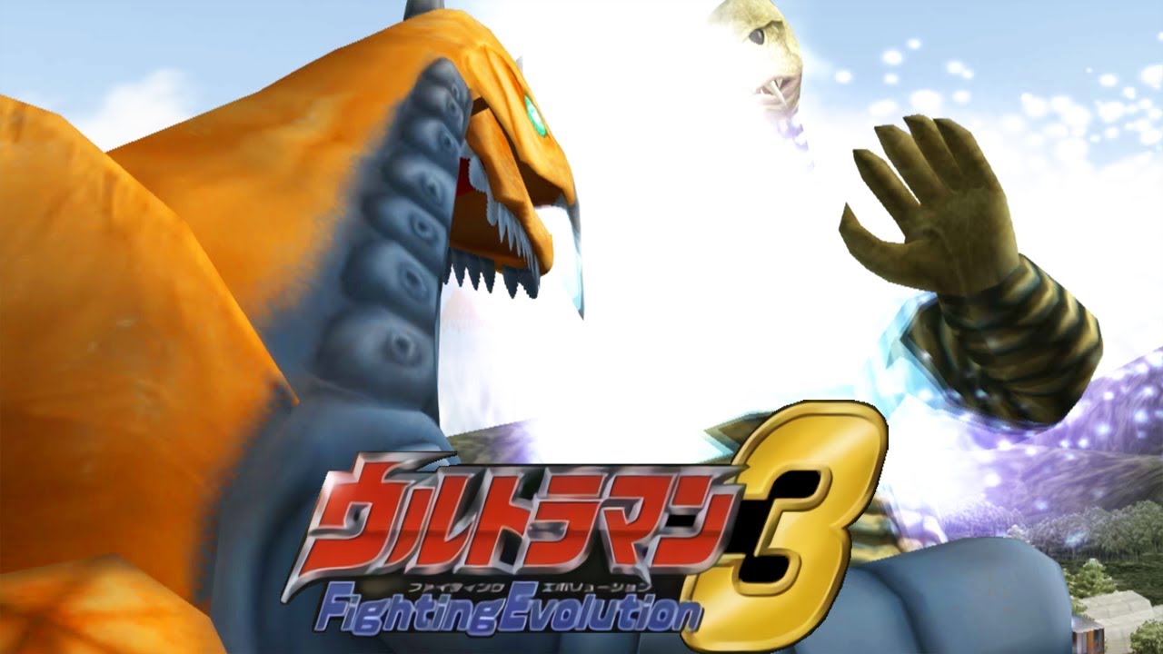 [PS2] Ultraman Fighting Evolution 3 - Vakishim vs Red King (1080p 60FPS)