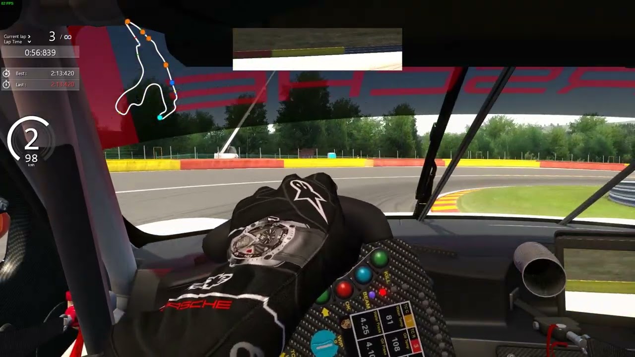 2:12:891 with Porsche 911 RSR at Spa-Francorchamps - hotlap - Assetto corsa