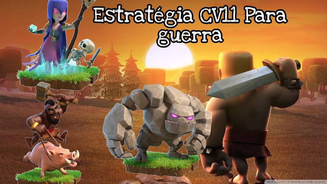 Ataque CV11/ Estrat&eacute;gia para dar pt (100%) I Clash of clans