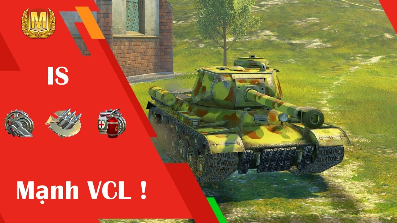 Tăng hạng nặng IS. Nòng pháo 122 mm giao tranh tầm gần mạnh ác! Wot Blitz.