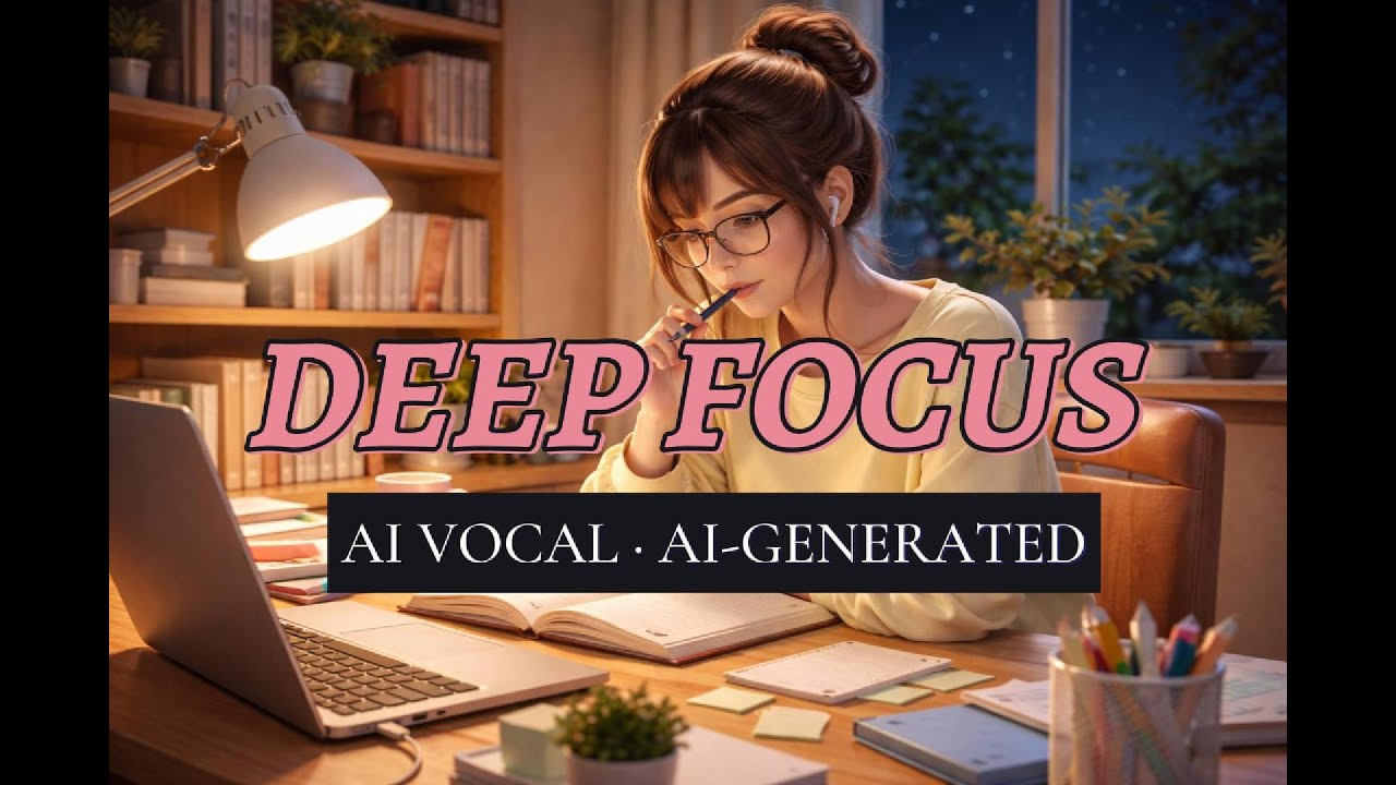 Lo-Fi Study Music (AI Vocal) for Deep Focus | Reading & Writing (60 Min) | AI-Generated