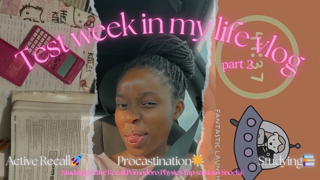 Test Week In My Life Vlog Pt2🎀[Studying📚|Cramming😔|Accounting💰|Jam sesh🎧]SA YOUTUBER❤️*REALISTIC*