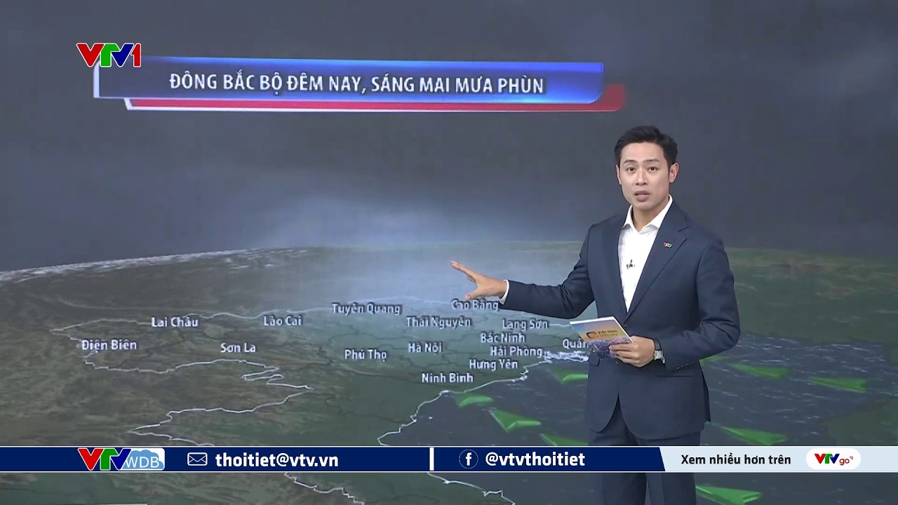Dự báo thời tiết 18h45 - 26/02/2026 | Bắc Bộ đêm nay, sáng mai mưa phùn | VTVWDB