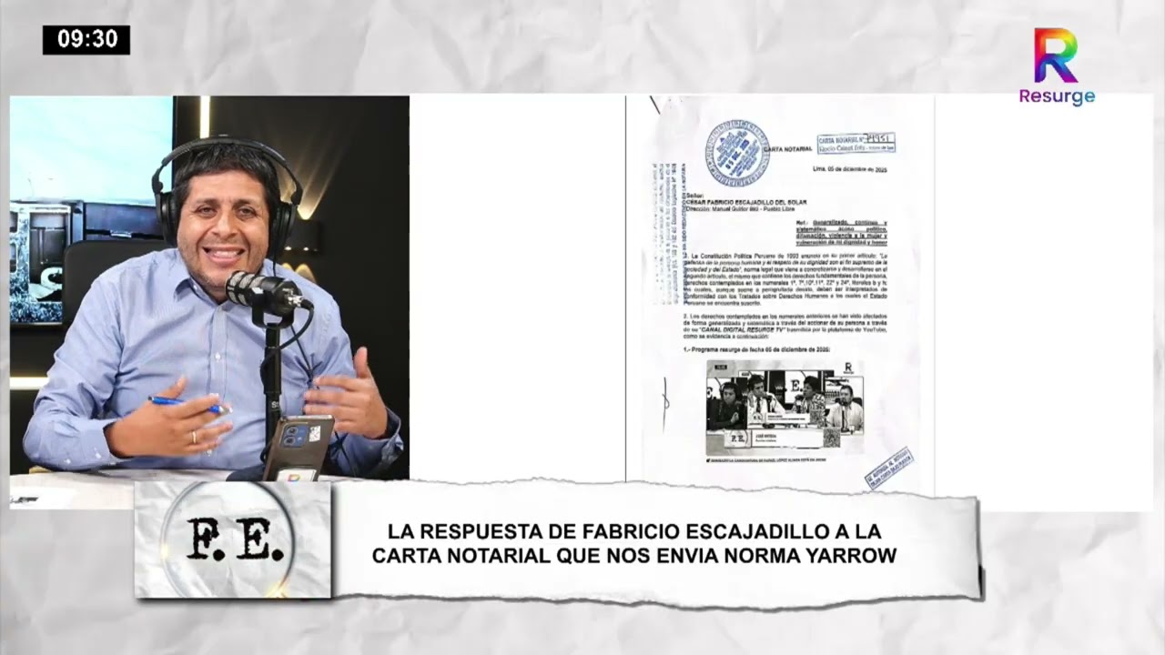 🔥NI UN PASO ATR&Aacute;S: ESCAJADILLO RESPONDE A CARTA NOTARIAL DE NORMA YARROW Y LAS ACUSACIONES DE PORKY