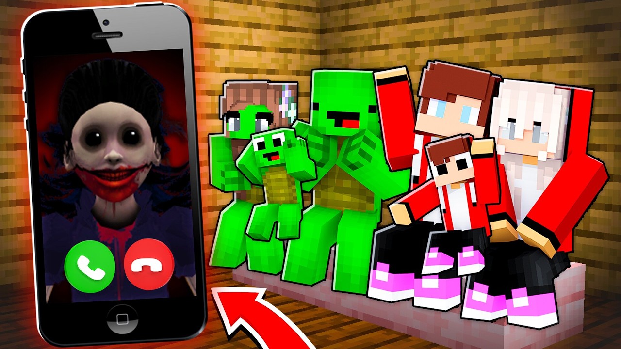 Why SCARY AGATHA Called JJ and Mikey Family in Minecraft! - Maizen