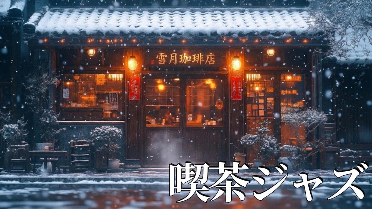 【作業用BGM】雪月珈琲店で過ごす静かな冬の夜｜Elegant Piano Trio Jazz