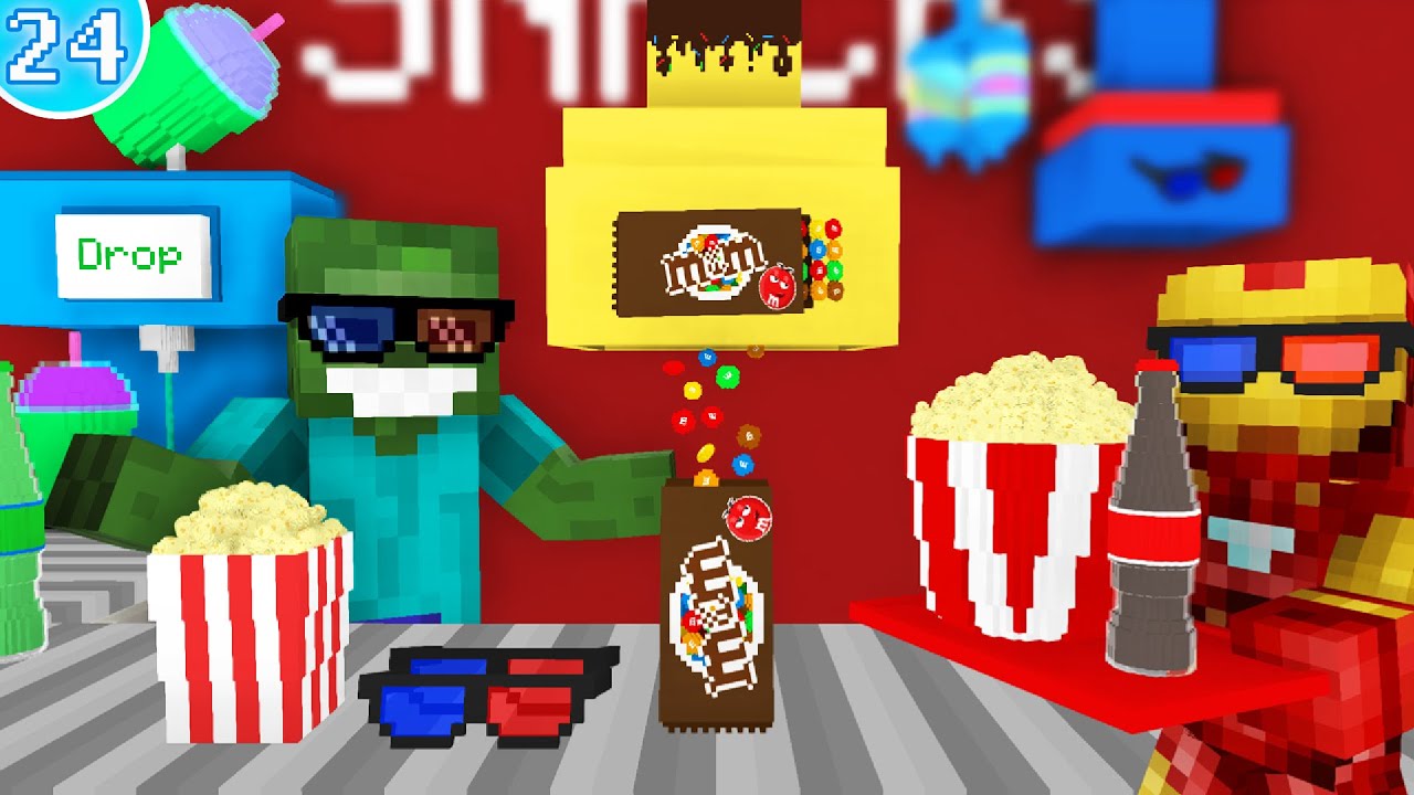 🍿 Работа в Кинотеатре - Анимации Minecraft