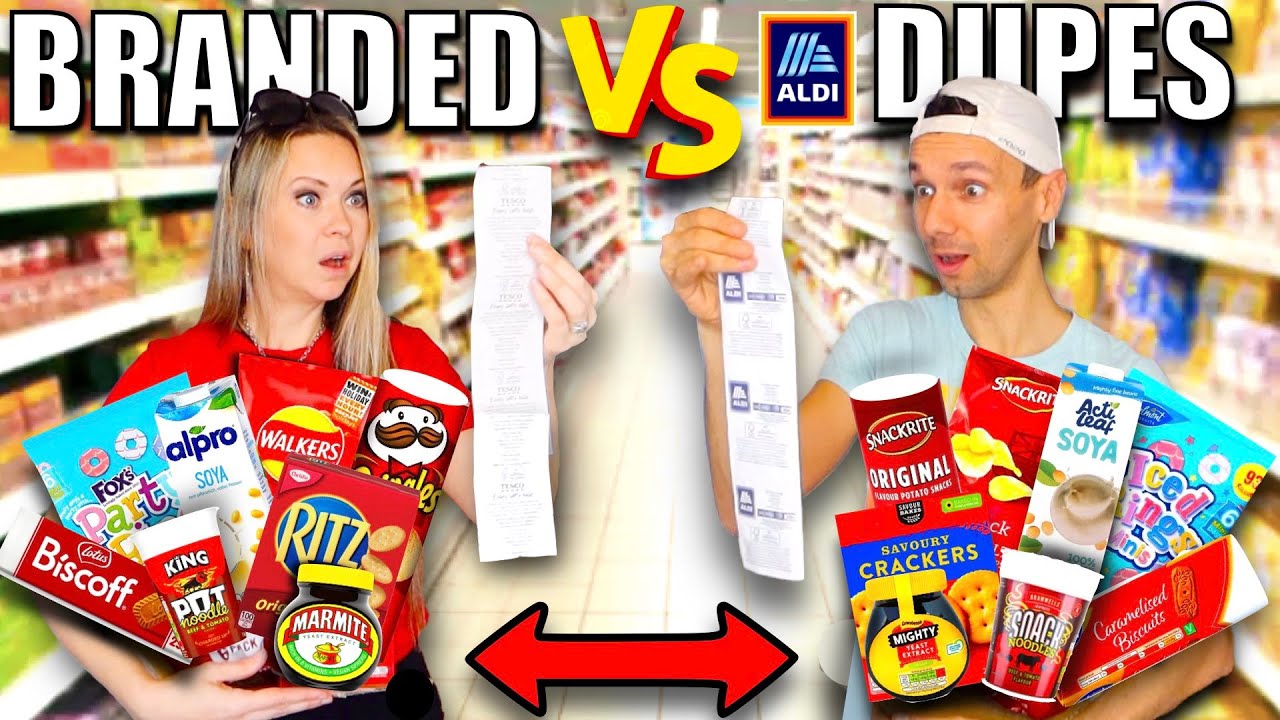 BRANDED vs UNBRANDED Aldi Dupes! 😮 Price & Taste COMPARISON