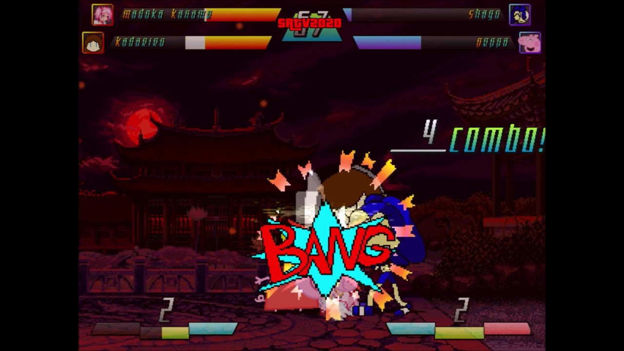 AC's Nut GAMES | MUGEN Req Match Series | Madoka Kaname & Kadariro vs Shago & Peppa Pig