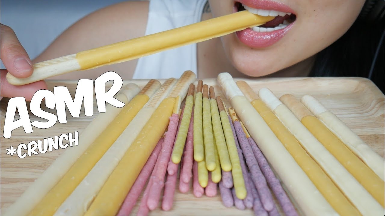 ASMR Giant POCKY (EXTREME SATISFYING CRUNCH) | SAS-ASMR