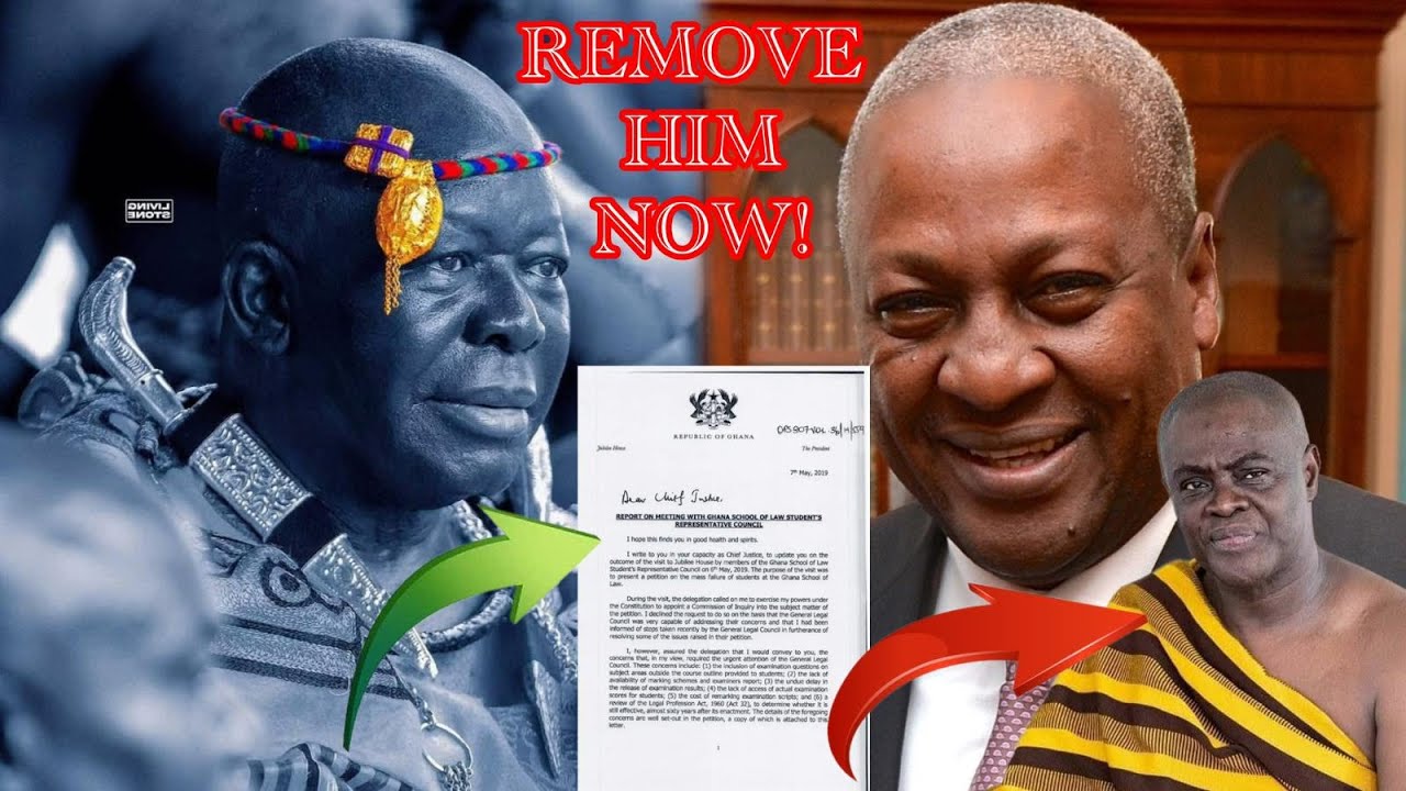 Break 🗼 Otumfoɔ petitions Mahama to remove dormaahene again.