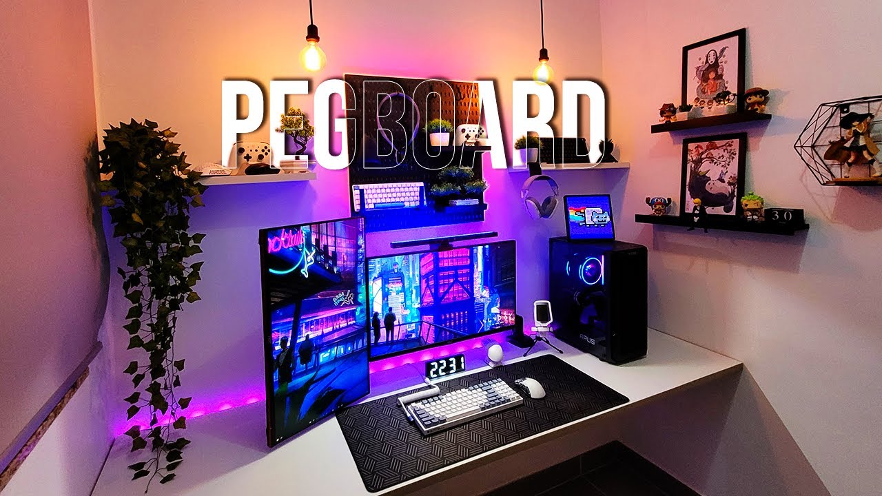 INSTALEI uma PEGBOARD BARATINHA do ALIEXPRESS e Mudou completamente o meu SETUP