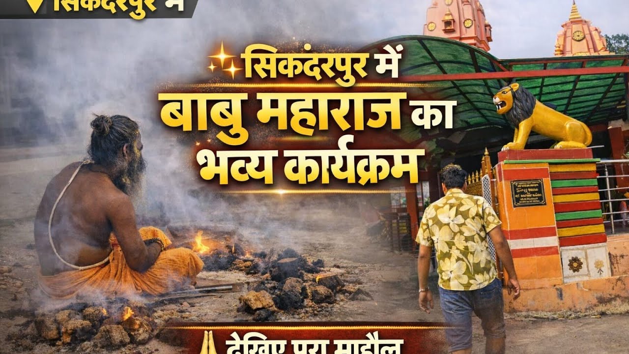 सिकंदरपुर में बाबू महाराज का फूल ब्लॉग वीडियो