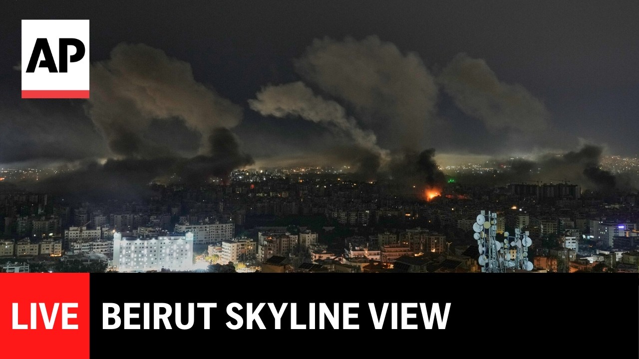 LIVE: Beirut skyline as Israel strikes Lebanon