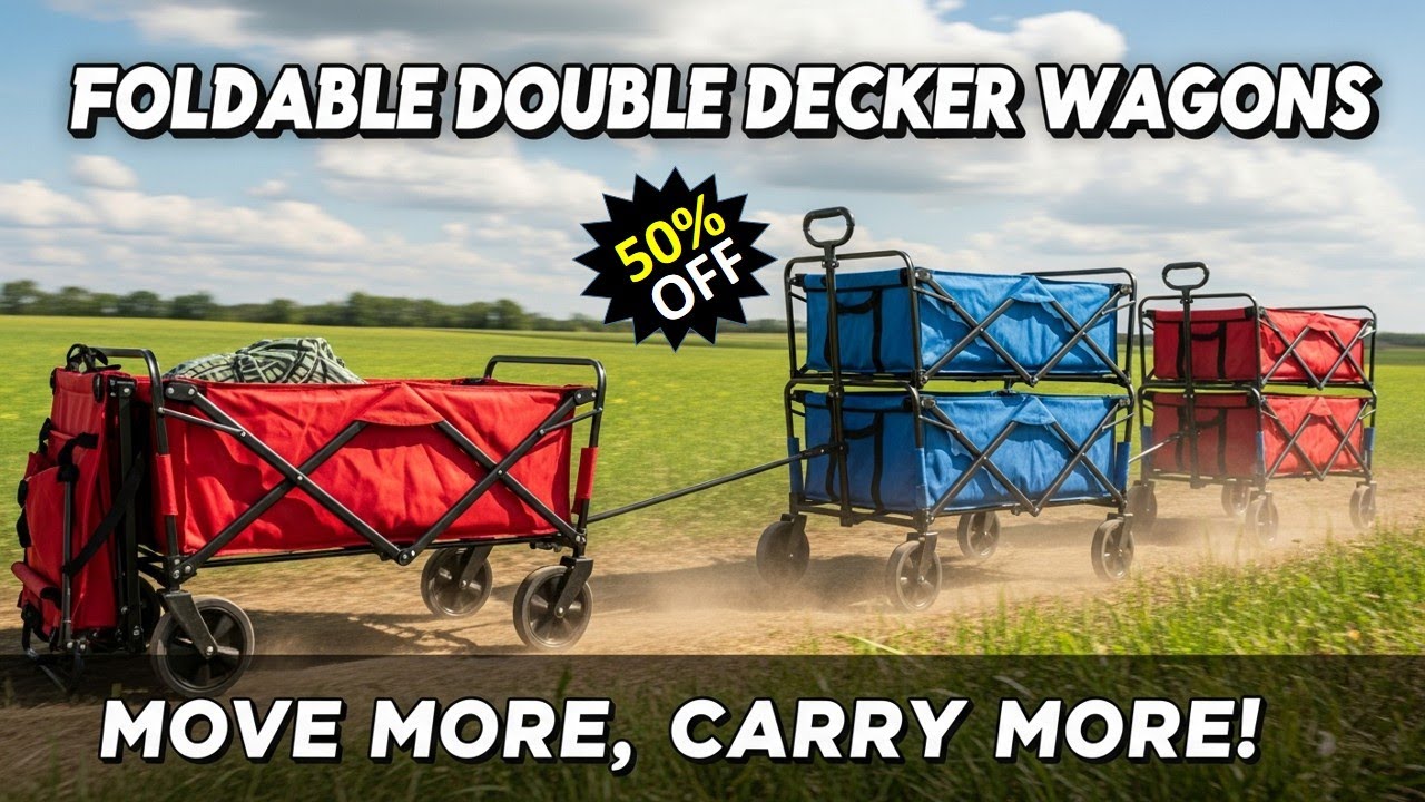 Top 5 Benefits of the Foldable Double Decker Wagon for Families & Outdoor Trips 🔥 USA Market