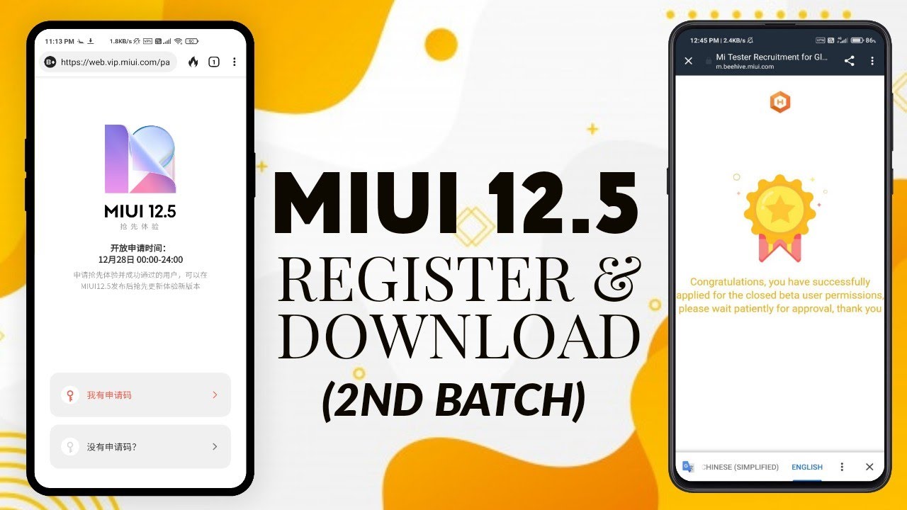OFFICIAL MIUI 12.5 UPDATE REGISTRATION FOR 2ND BATCH 🔥
