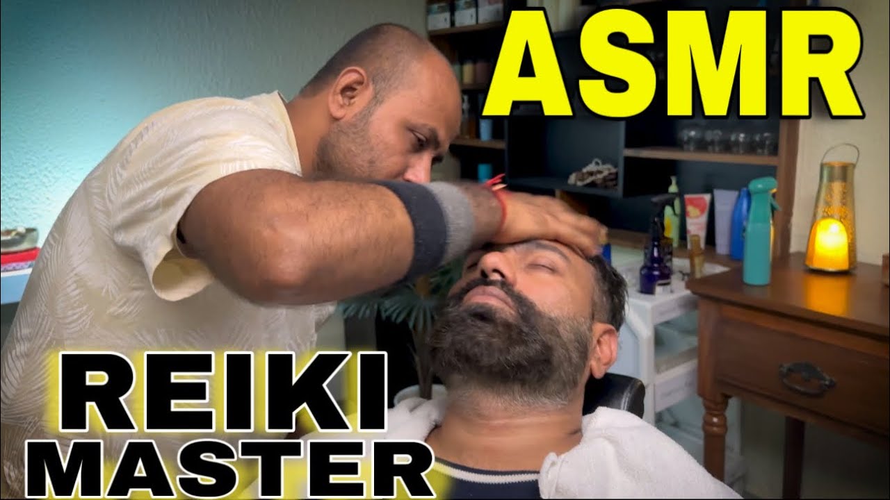 Reiki Master simple, satisfying Head massage, back n hand massage to Relax Stress n Anxiety 💈ASMR💈