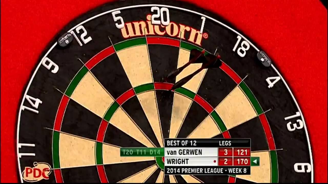 van Gerwen v Wright   Week 8   Premier League Darts 2014 720p