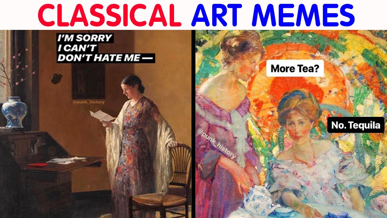 Hilarious Classical Art Memes That Deserve A Museum Of Their Own|| video compilation #41