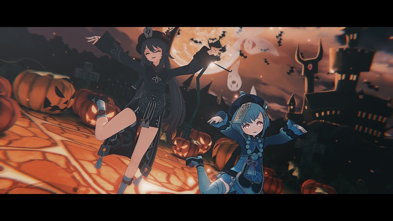 【原神MMD】Mrs.Pumpkinの滑稽な夢【胡桃＆七七】