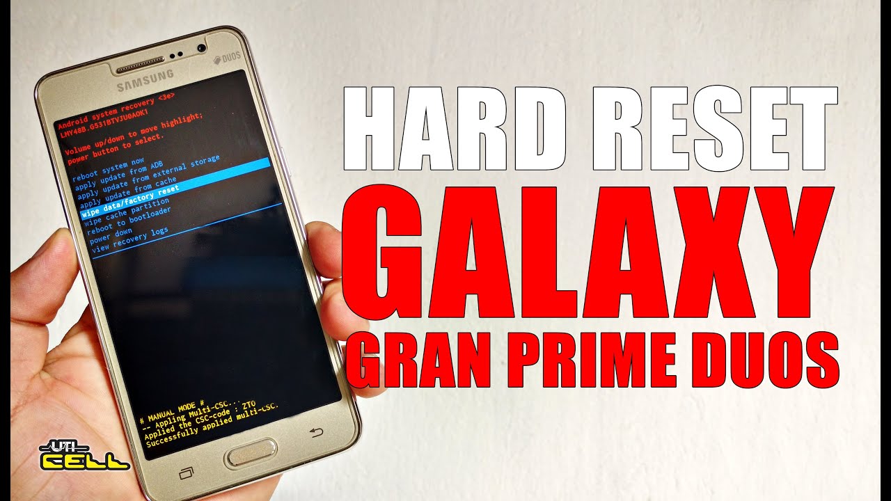 Hard Reset no Samsung Galaxy Gran Prime Duos (SM-G531) #UTICell