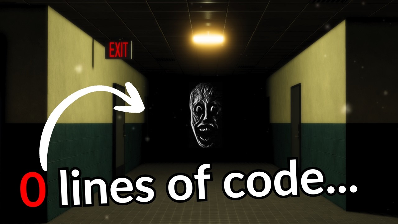 Making a Roblox Horror Game With ZERO Code...
