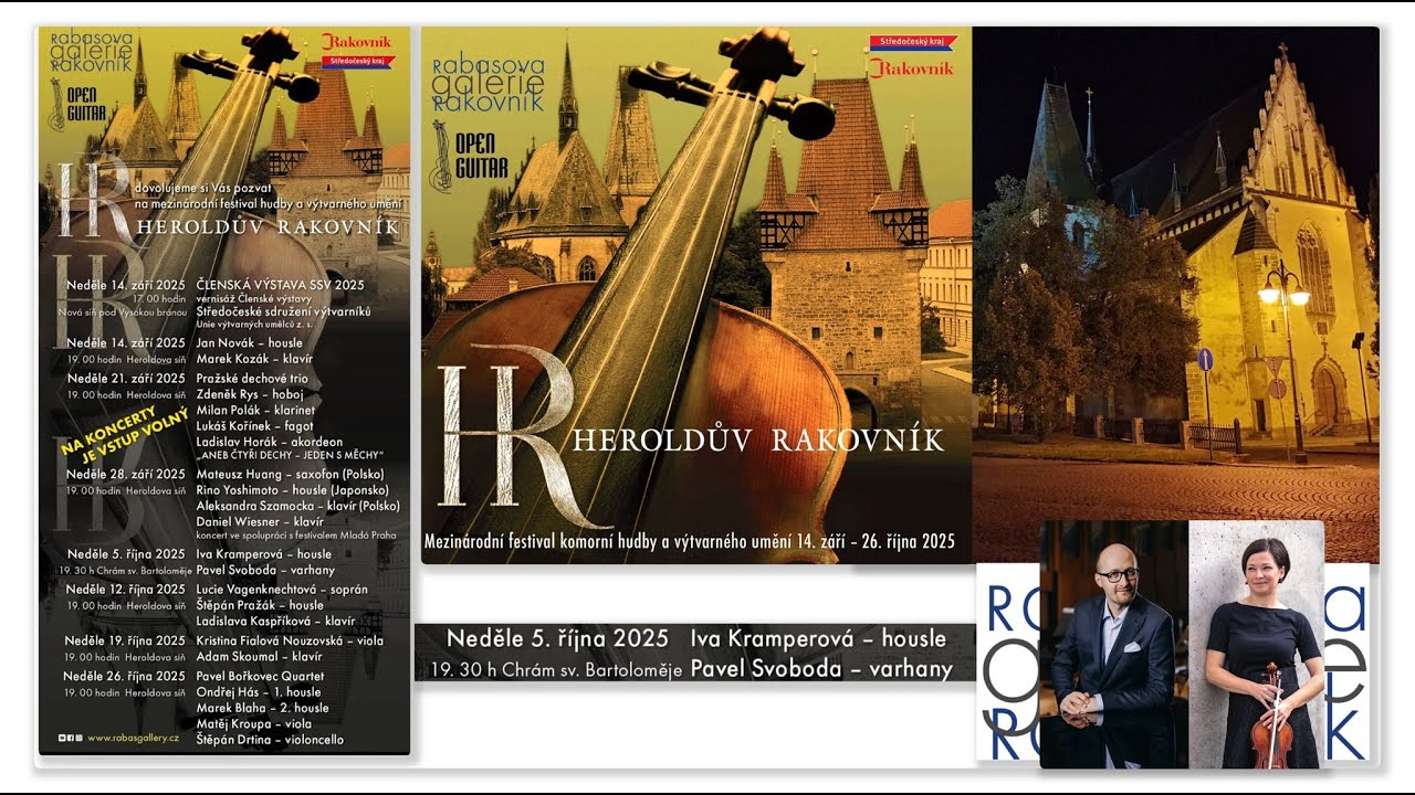 IVA KRAMPEROVÁ housle a PAVEL SVOBODA varhany, Heroldův Rakovník - 5. 10.2025