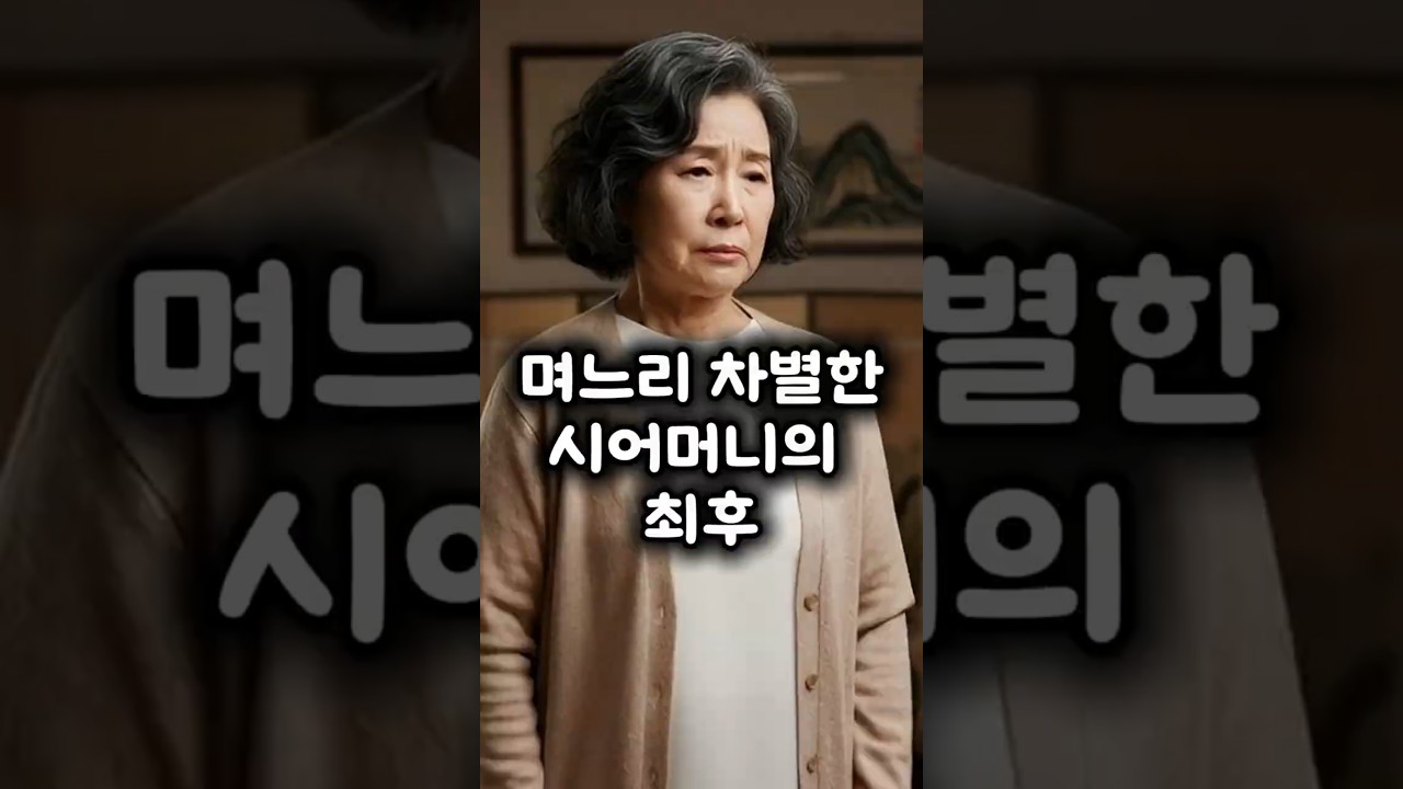 며느리 차별한 시어머니의 최후