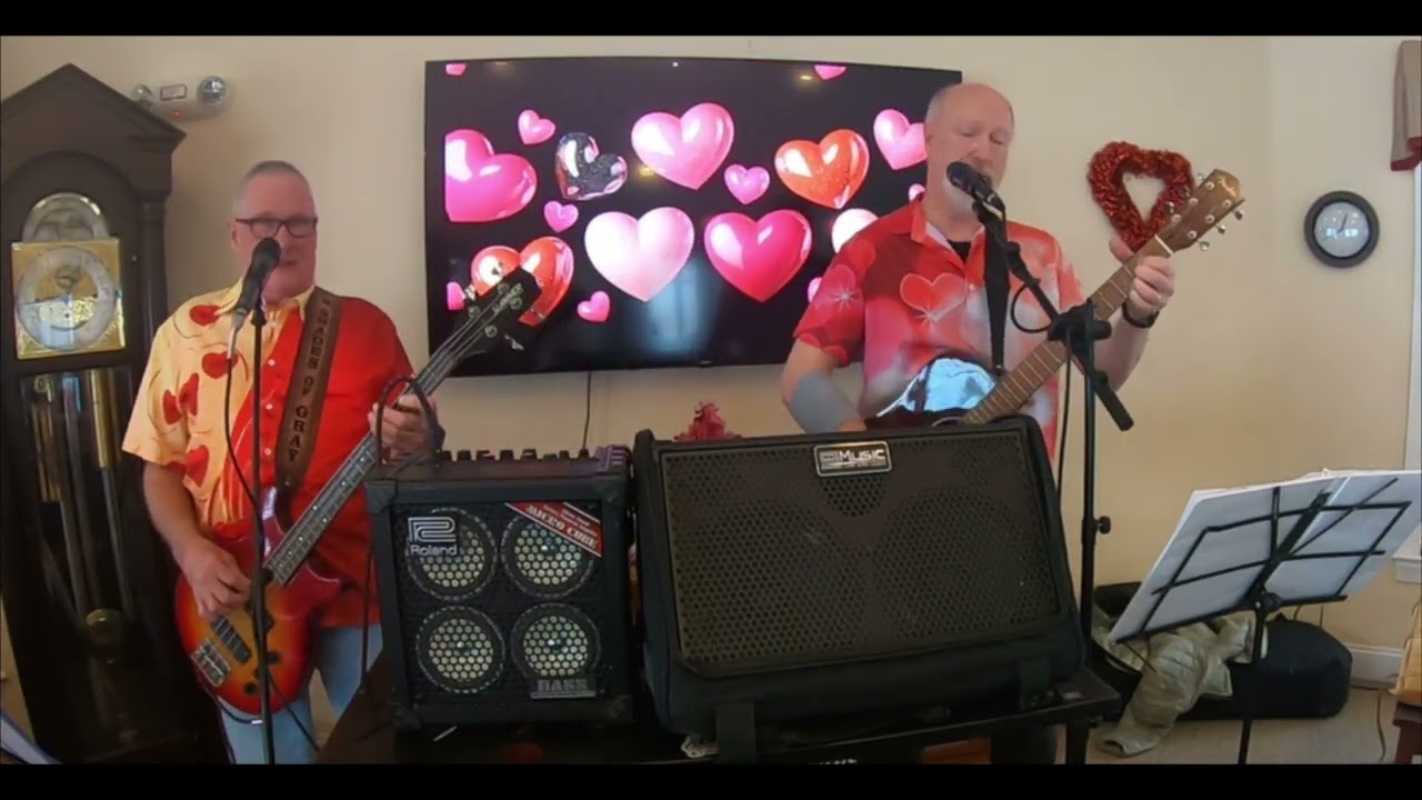 Can't Help Falling in Love cover by 3 Shades of Gray at the Studley Home on 2 13 2026 Elvis is King!