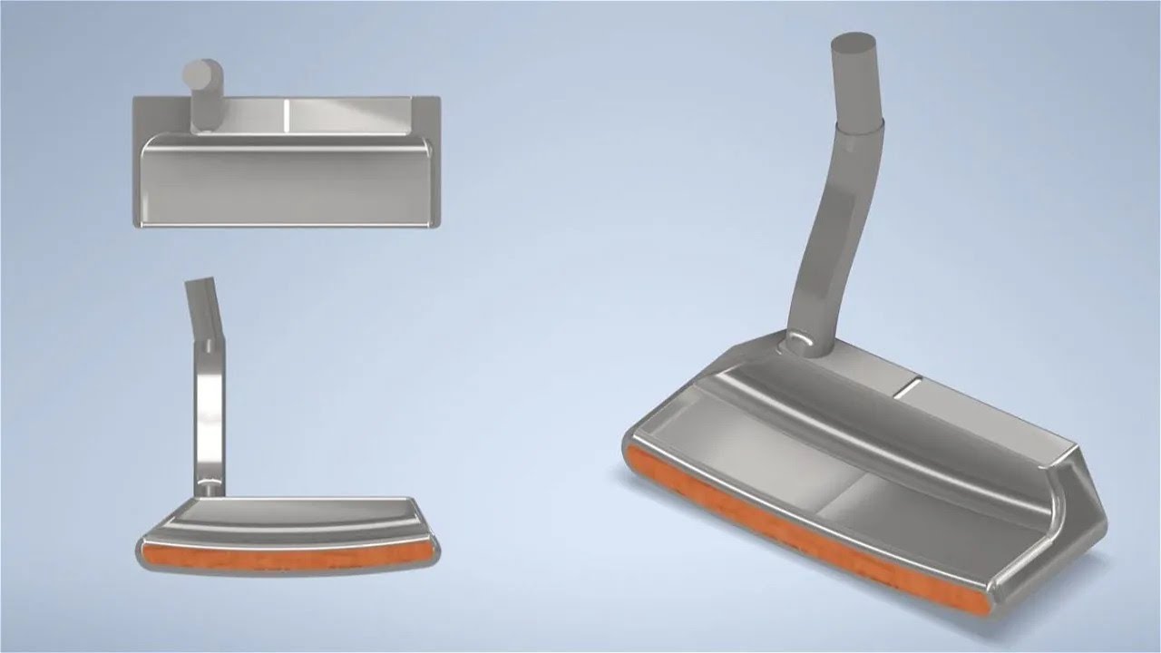 Designing a Custom Golf Putter | 3D Model (Time-Lapse)