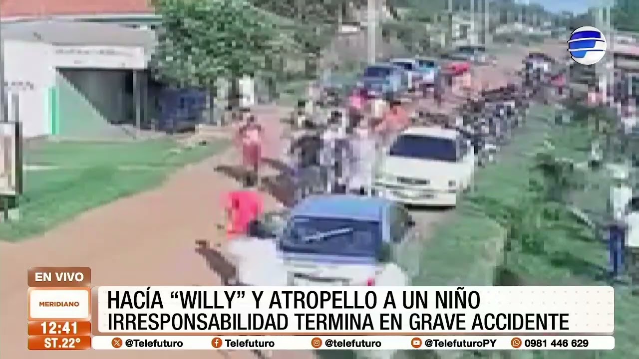 Hacía ''Willy'' y atropelló a un niño de 5 años