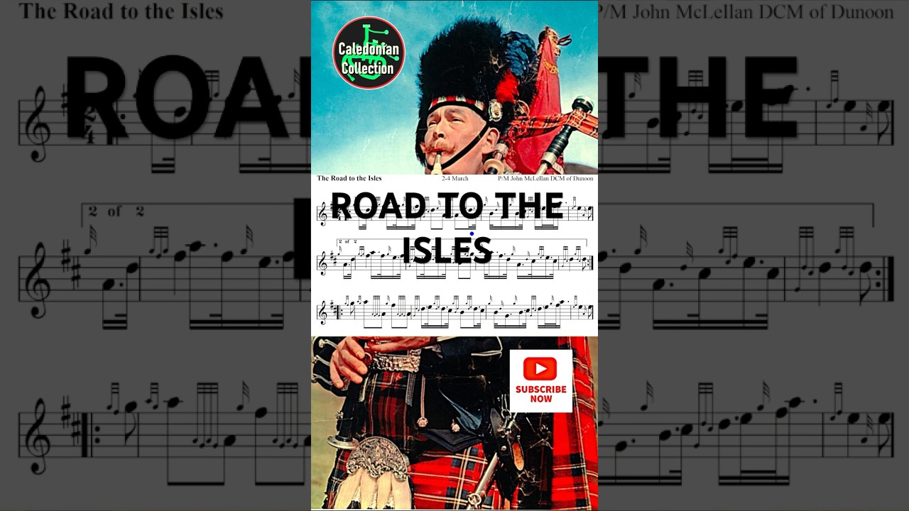 🎵 THE ROAD TO THE ISLES - Bagpipe Massed Band Tunes 