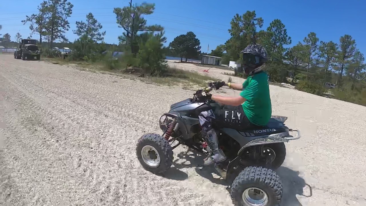 Testing the trails of zona atv park