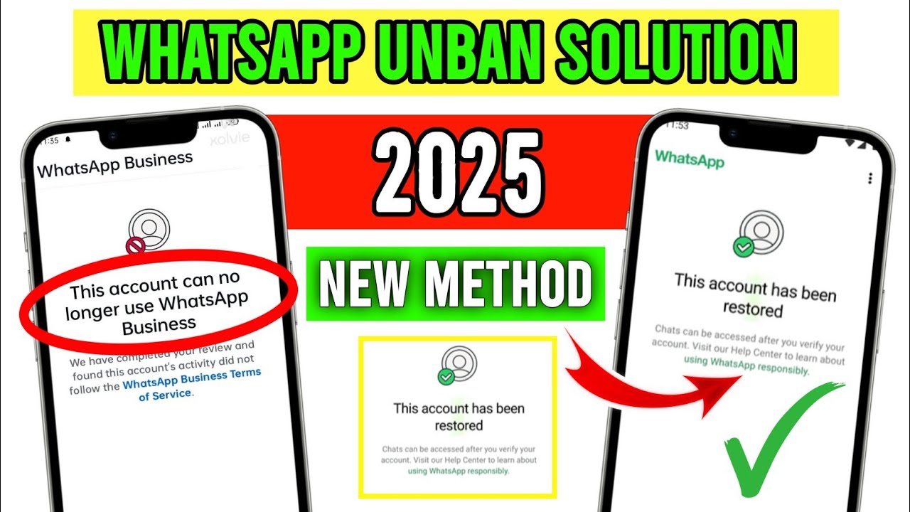 This account can no longer use Whatsapp Problem New 2025 🤩Whatsapp Unban New Method | WhatsApp Unban