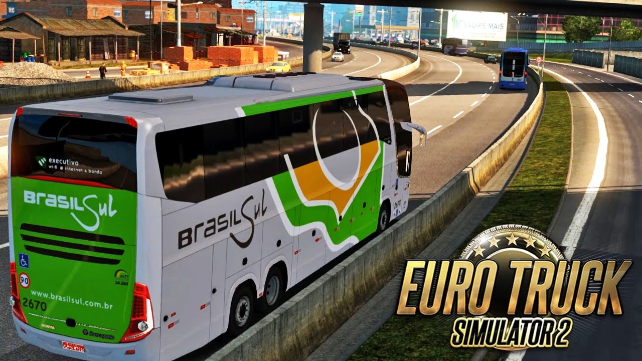 Euro Truck Simulator 2 Mod Bus | Brasil Sul - Rio/Petrópolis - Logitech G27