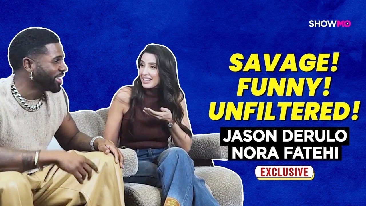 Jason Derulo and Nora Fatehi MOST fun, savage interview | Snake | Indian chicken tandoori