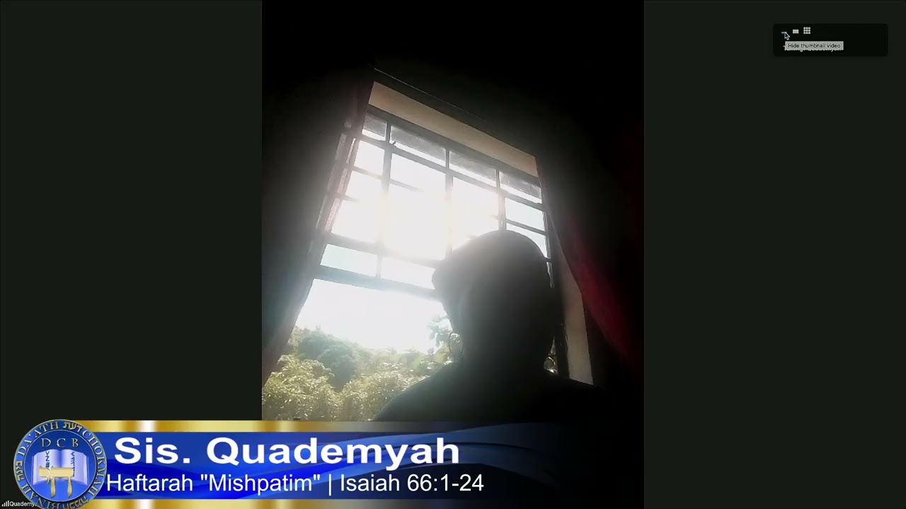 Sister Quademyah Benyamin | Haftarah 