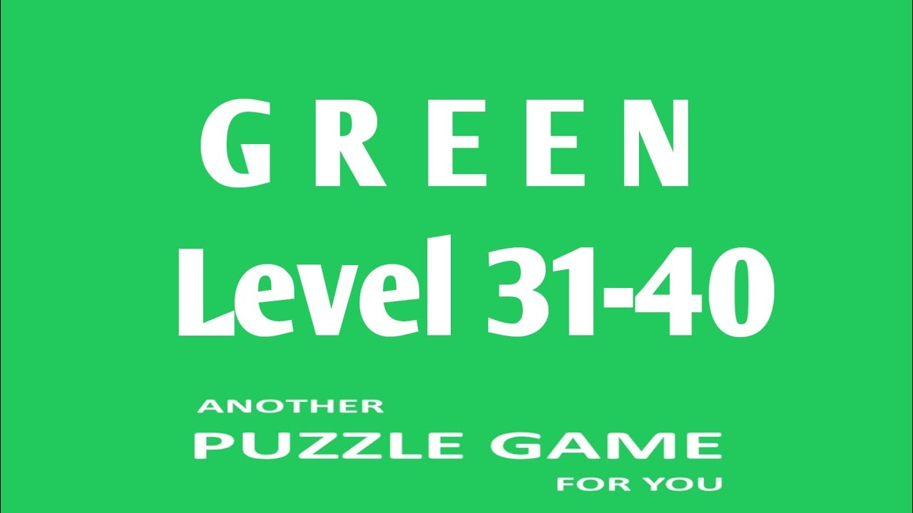 GREEN Level 31-40 Androidios Gameplay Walkthrough By Bart Bonte