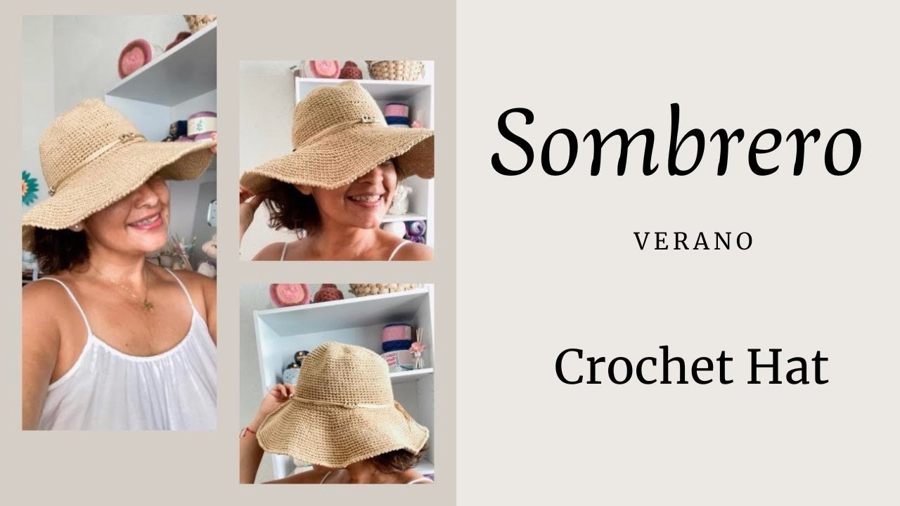 SOMBRERO DE VERANO☀️ Tejido a Crochet #tutorial  #crochethat