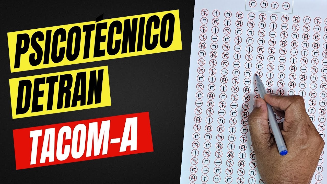 PSICOTÉCNICO DETRAN 2025 - COMO PASSAR NO TESTE TACOM-A (Atenção Concentrada)