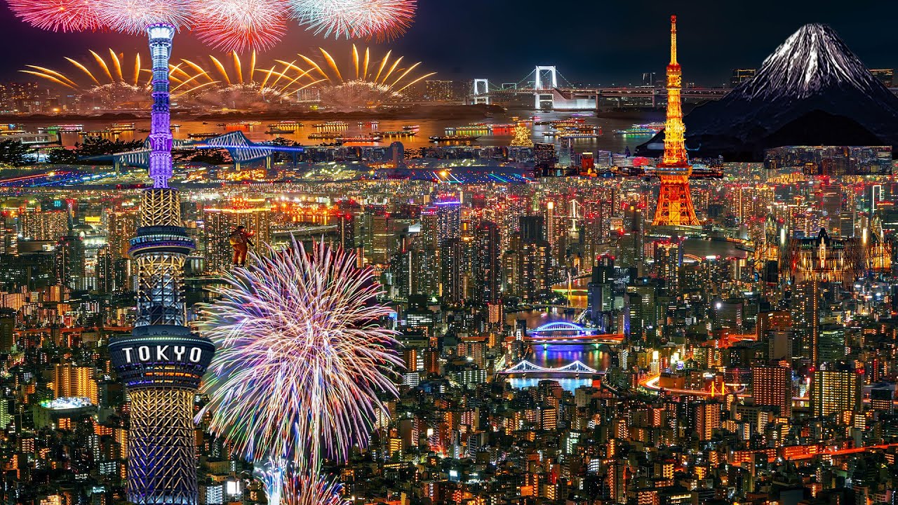 大都会東京はこんなにも美しい！夜空に咲き誇る極上夜景の旅【4K】