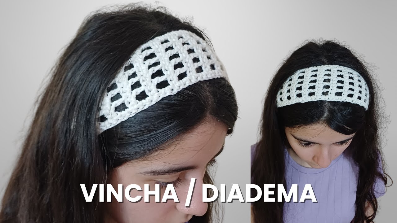 Vincha calada a crochet – Fácil, liviana y con poco hilo