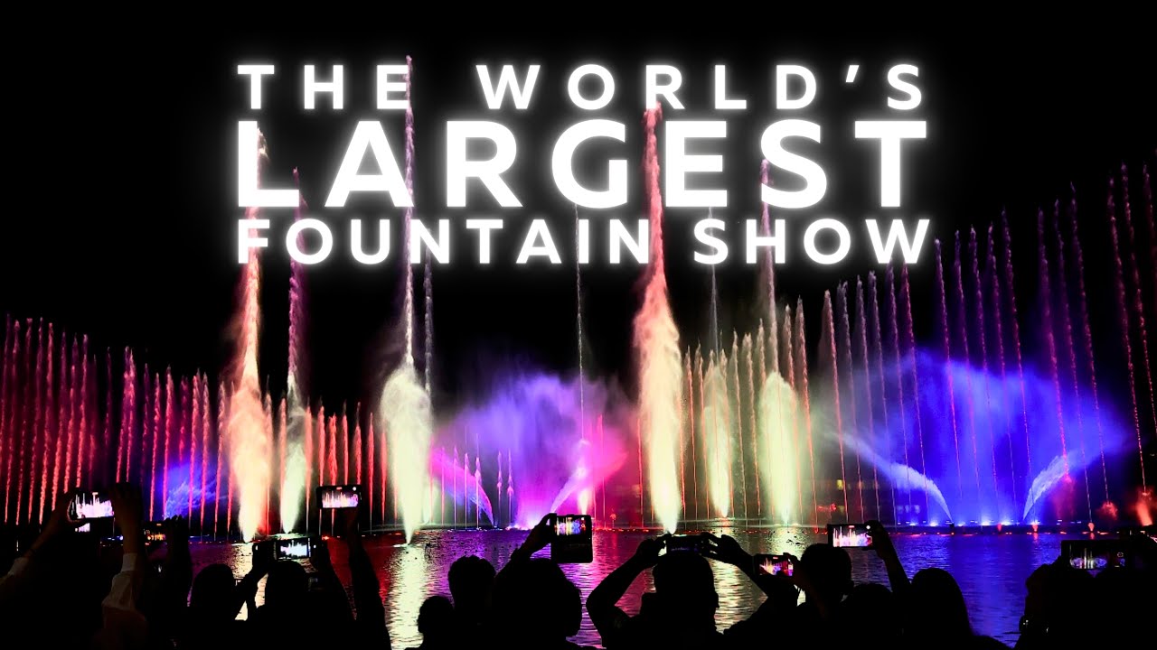 The World’s Largest Dancing Fountain Show #trending #amazing #travel