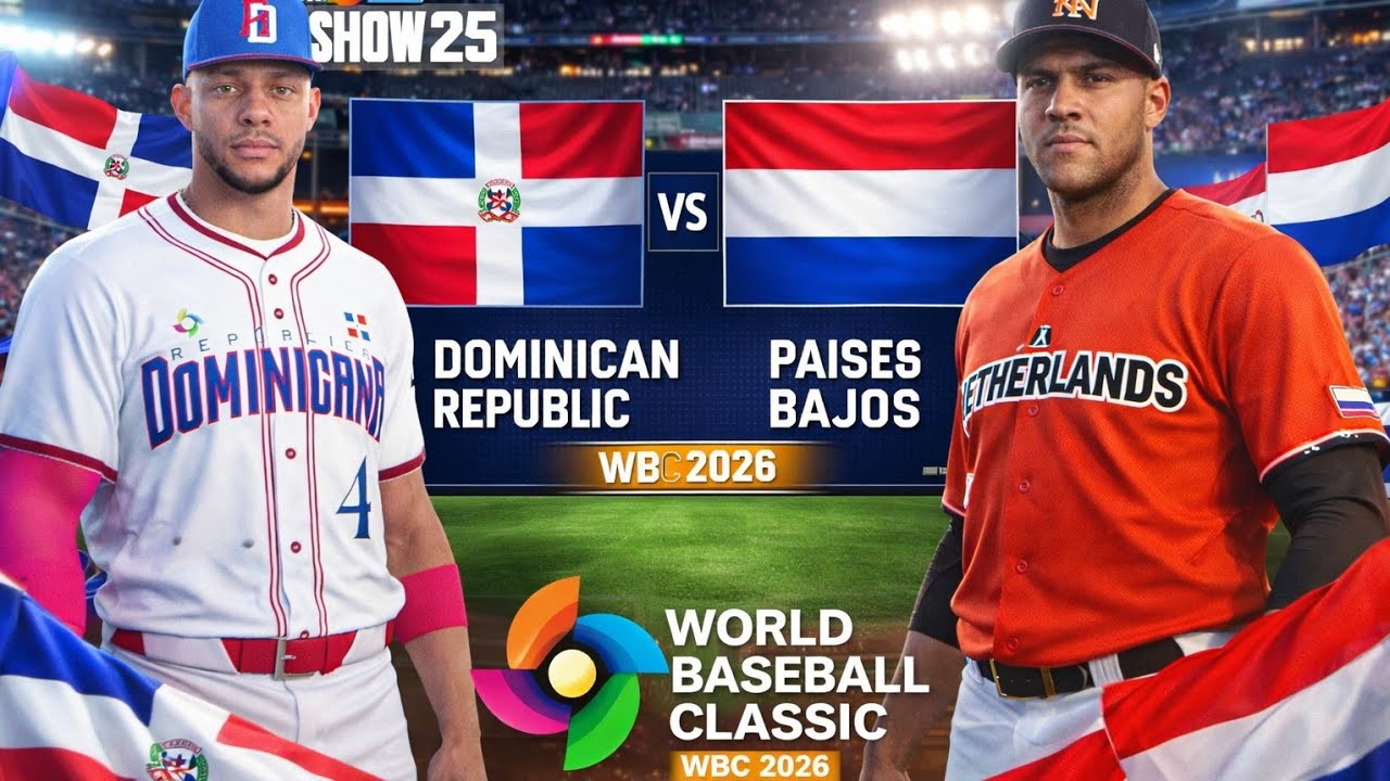 República Dominicana vs Países Bajo WBC 2026 MLB The Show (25) en vivo