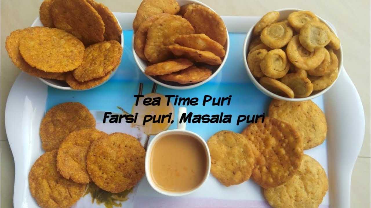 Tea Time snacks | Farsi puri and Masala puri recipe | gujarati traditional snack |