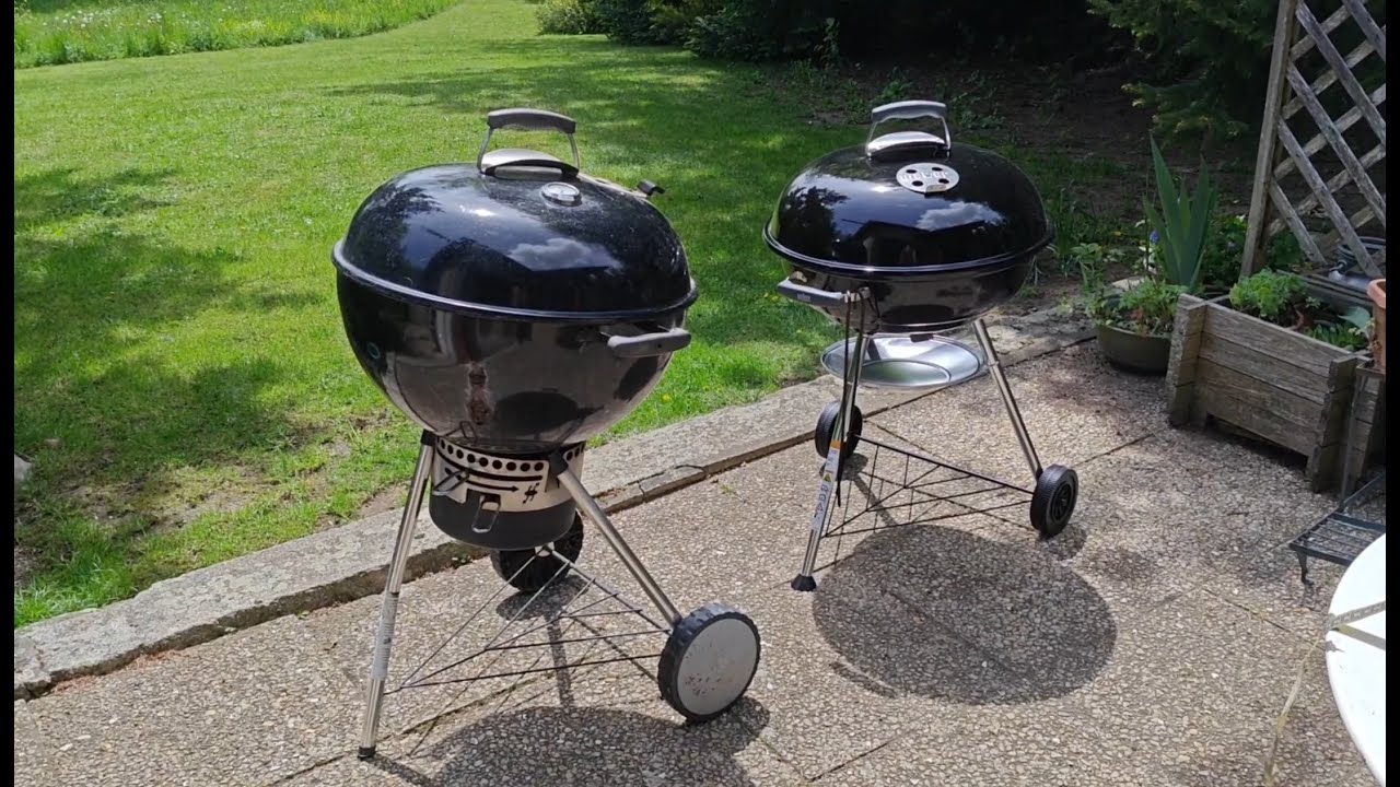 Barbecue Weber Compact Kettle 57 cm et son feu bio